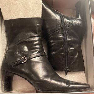 Nine West Black Heeled Boots